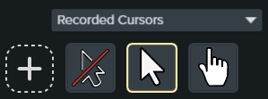 Available cursors found in recording