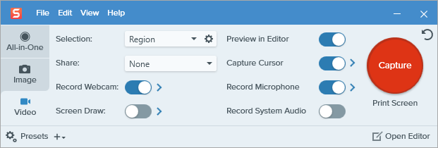 TechSmith Snagit 2021, Press