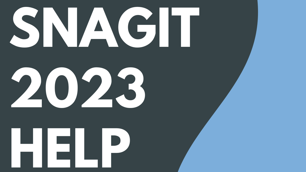 Snagit 2023 Help PDF