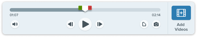 Video playback toolbar on Snagit 2024 for Windows