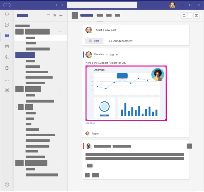 Example of an image shared to Microsoft Teams