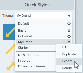 Option „Schema exportieren“ (Windows)