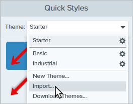 Option „Schema importieren“ (Windows)