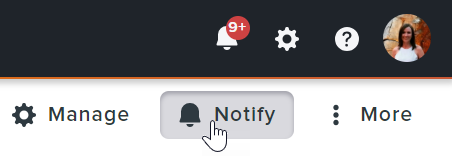 Disable Notify button