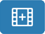 Botão Adicionar vídeos na barra de ferramentas de reprodução