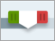 Playhead com alças de seleção verde e vermelha na barra de ferramentas de reprodução