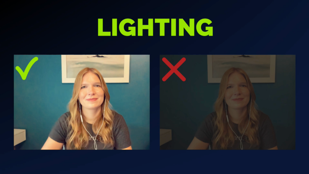 Lighting example do and don't