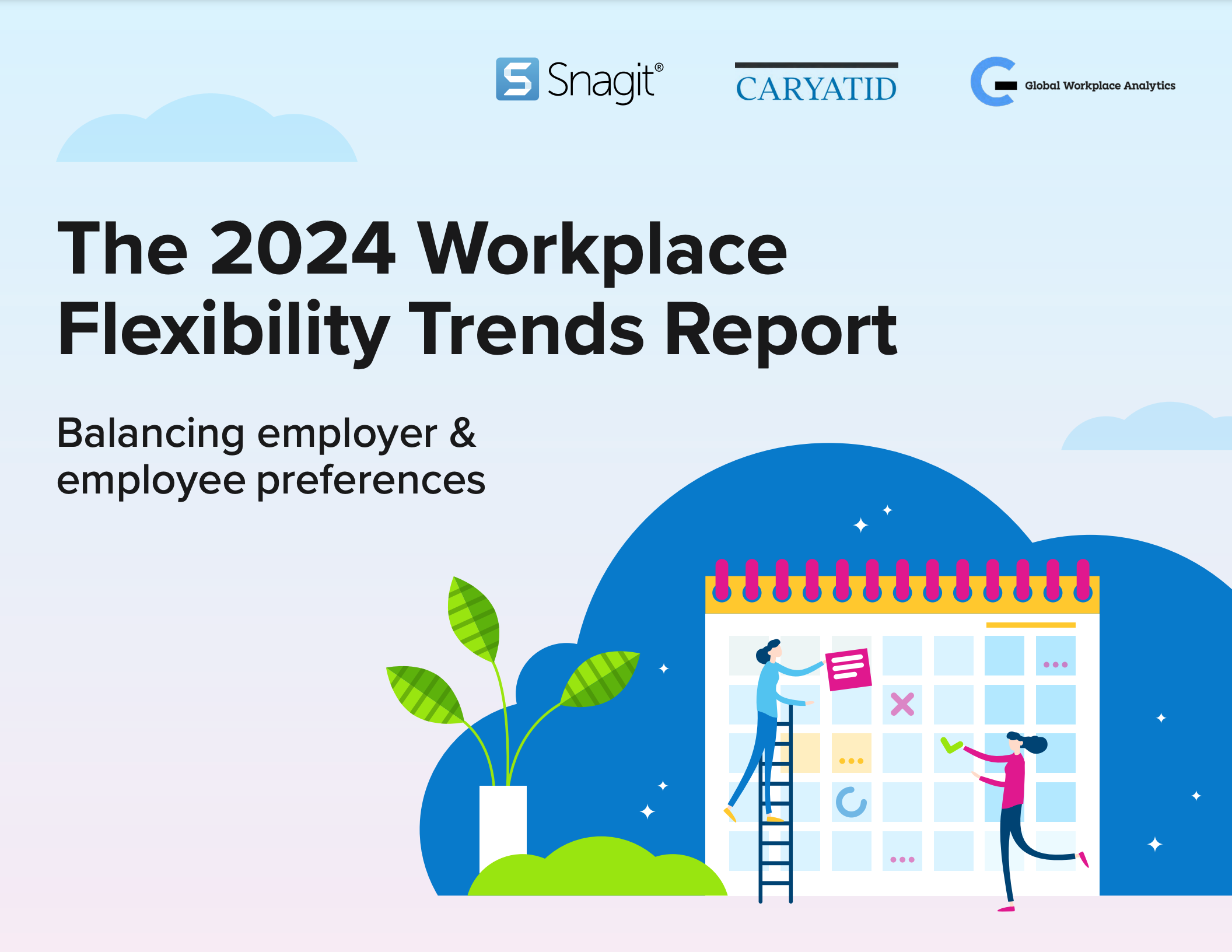 Cover of The 2024 Workplace Flexibility Trends Report