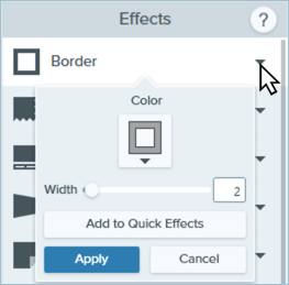 Border effect in Snagit Windows