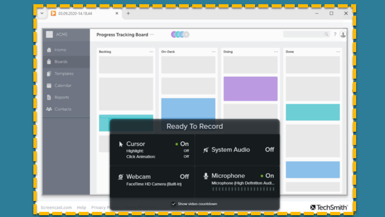 Record a Video with Snagit