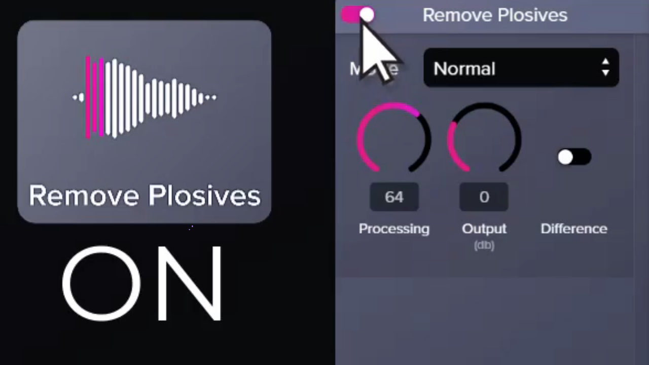 Remove Plosives Audio Effect