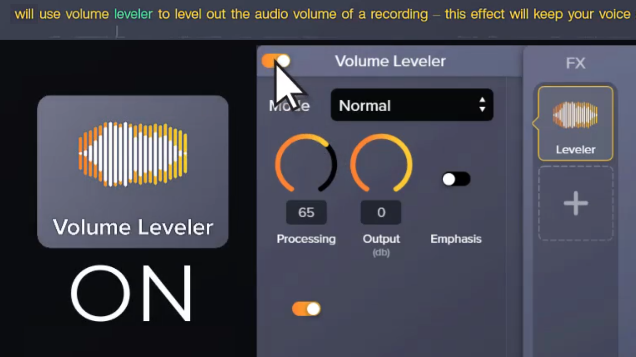 Volume Leveler Audio Effect