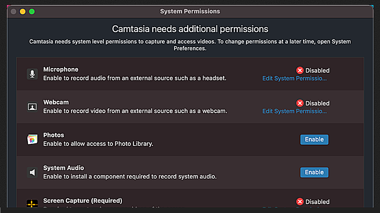 macOS Permissions