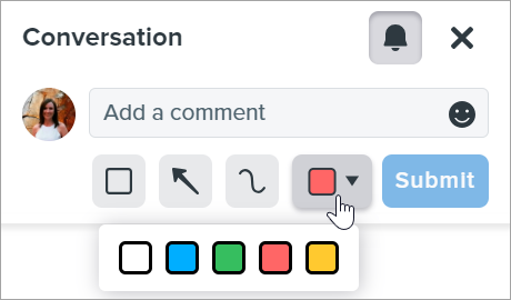 Select color from dropdown
