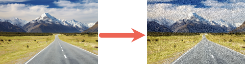 Static effect before and after example