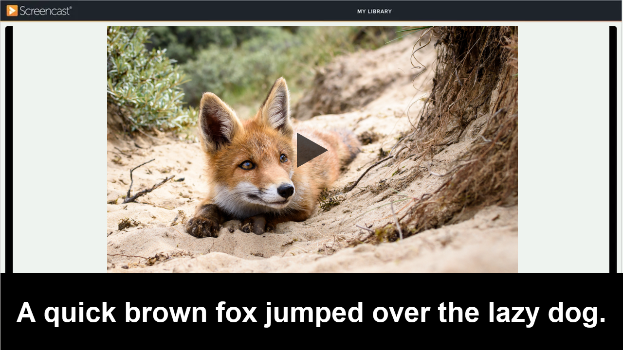 Add Captions in Screencast (English Only)