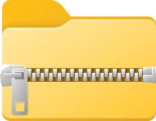 Zip folder icon