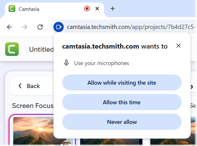 Chrome microphone permissions