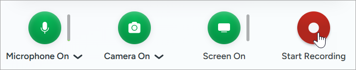 Start Recording button