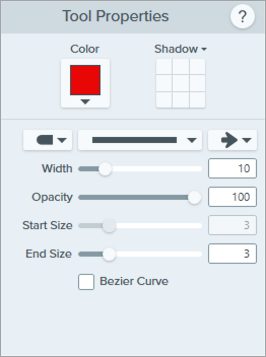 Arrow properties on Windows