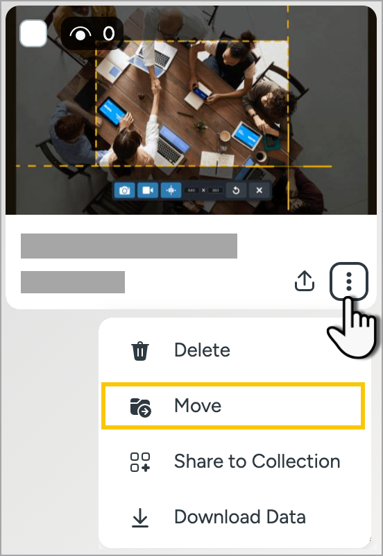 Media options menu