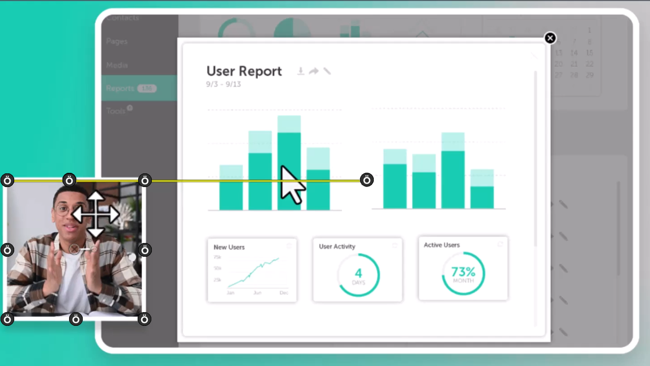 Position Media on the Canvas