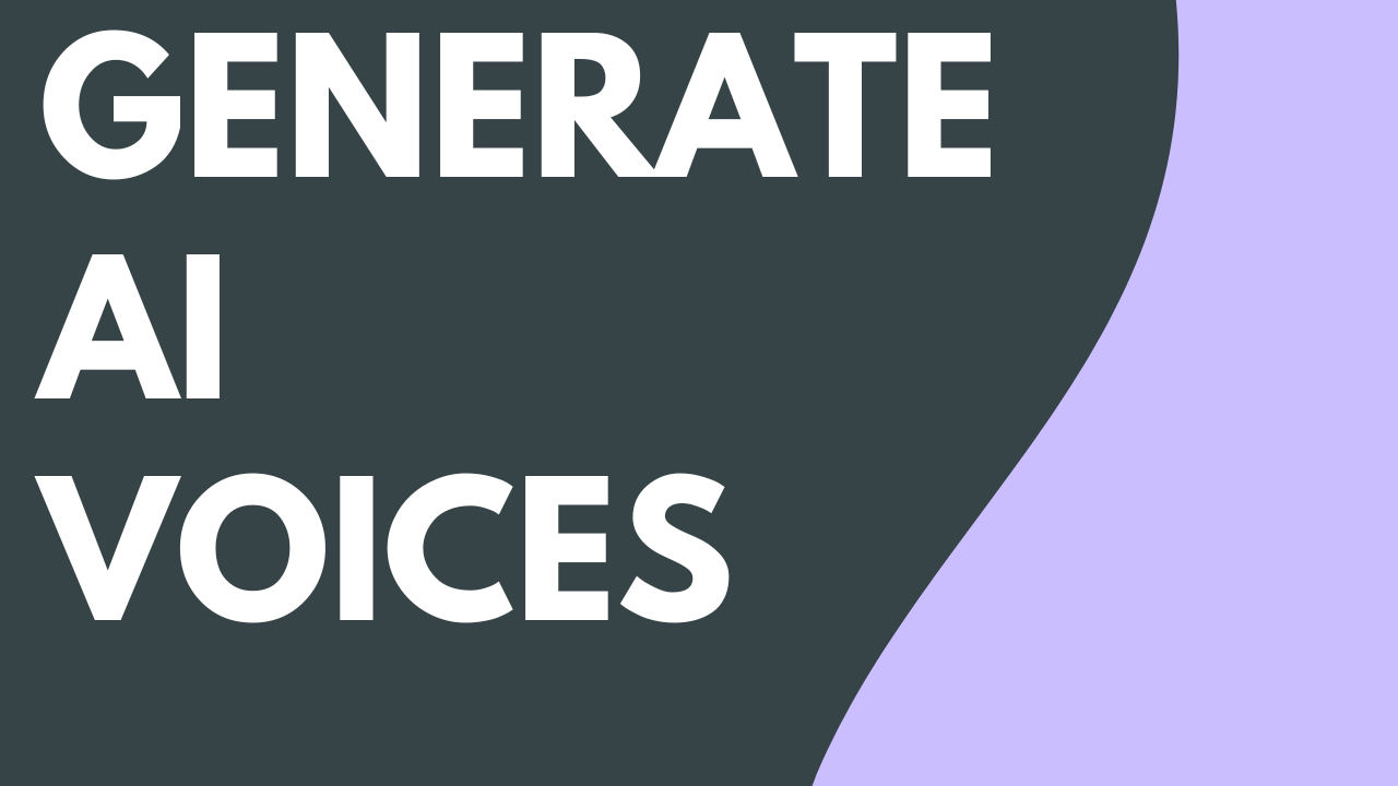 Generate AI Voices thumbnail