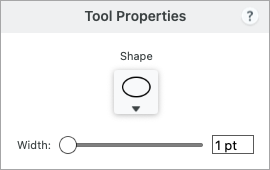 Eraser properties on Mac
