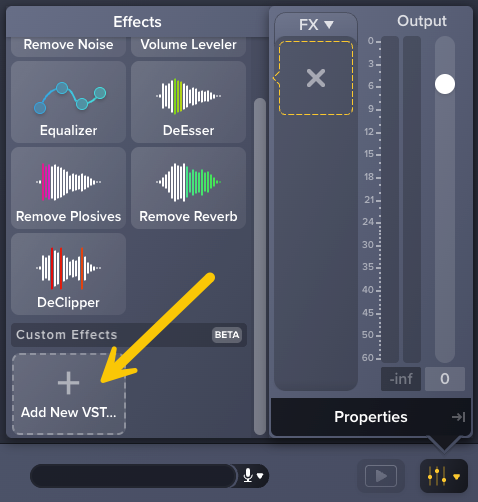 Add New VST button