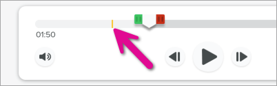A yellow line indicates where the selection was cut out of the video