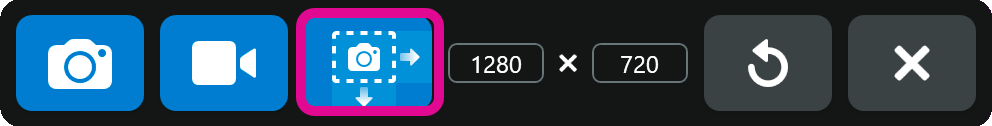 Scrolling Capture button in the All-in-One toolbar