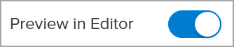 Preview in Editor option