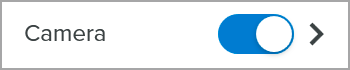 Camera toggle and arrow