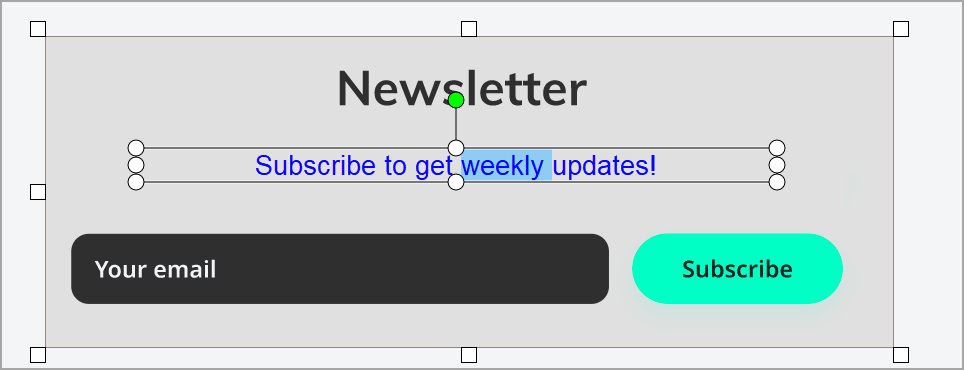 Edit text example