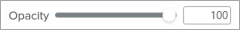 Opacity slider