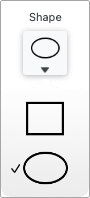 Eraser shapes on Mac