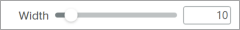 Width slider