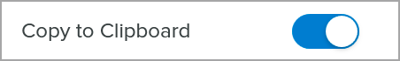 Copy to clipboard option