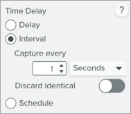 Delay interval options