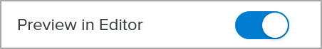 Preview in editor option