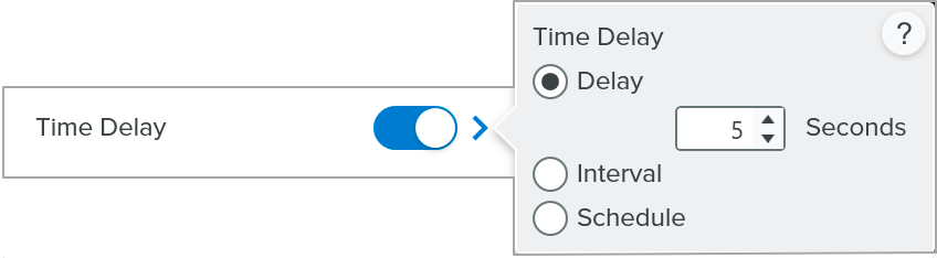 Time Delay toggle options