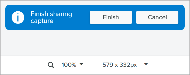 Finish sharing in Snagit Editor on Windows