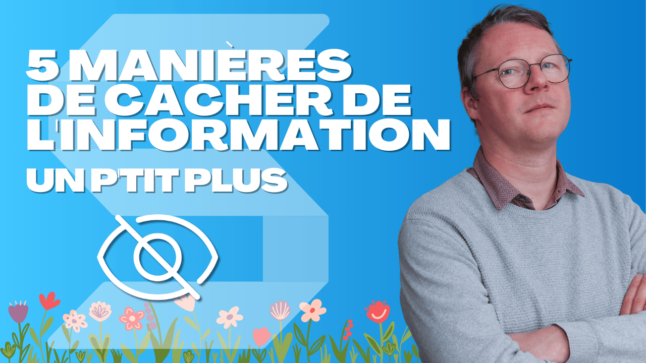 Un p’tit plus – Cinq manières de cacher de l’information dans Snagit