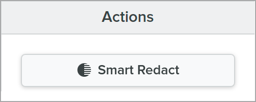 Smart Redact button