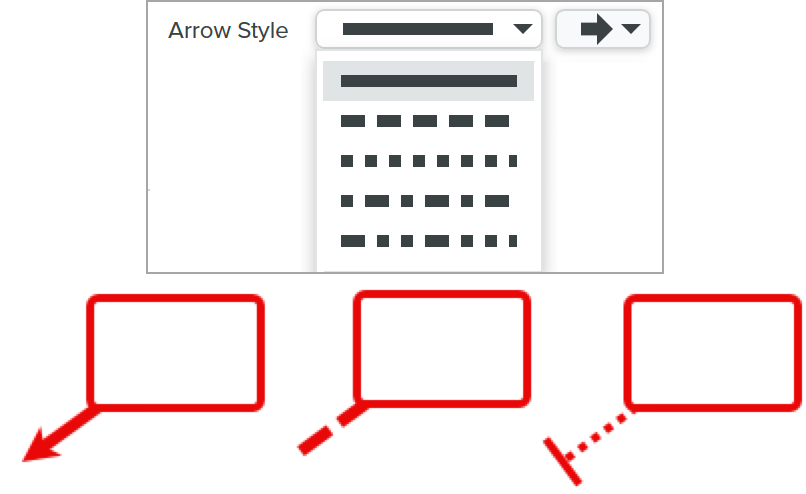 Callout tool Arrow styles and examples