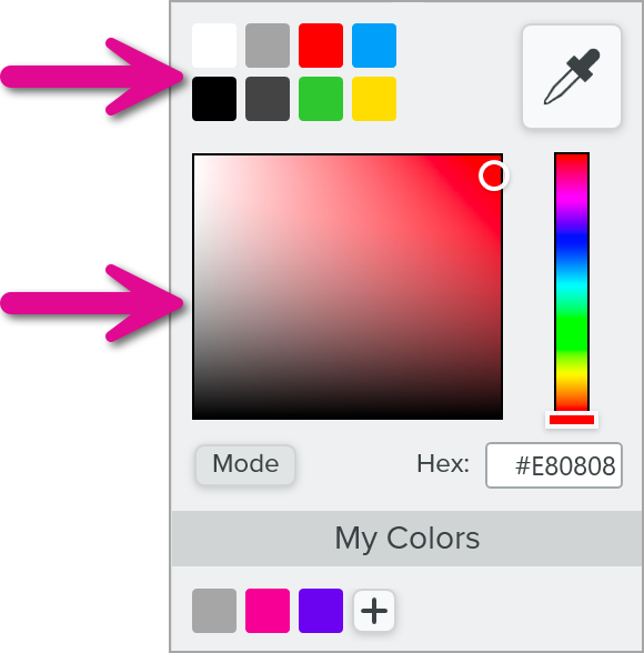 Color picker on Snagit for Windows