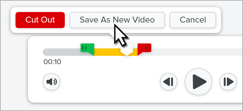 Save selection as a new video
