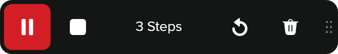 Step Capture toolbar
