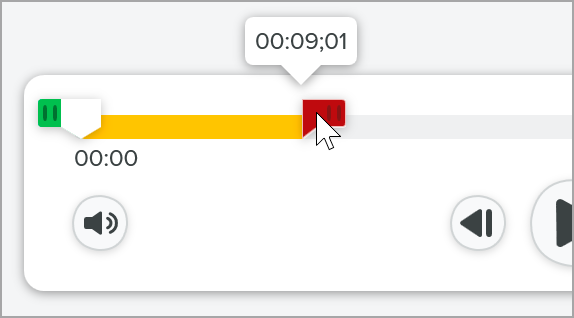 Select the beginning of the timeline and cut to trim the video