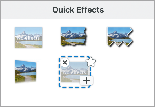 Default Quick Effects on Mac